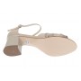 Sandale dama elegante bej din piele naturala cu toc de 6 cm MRSDACRM